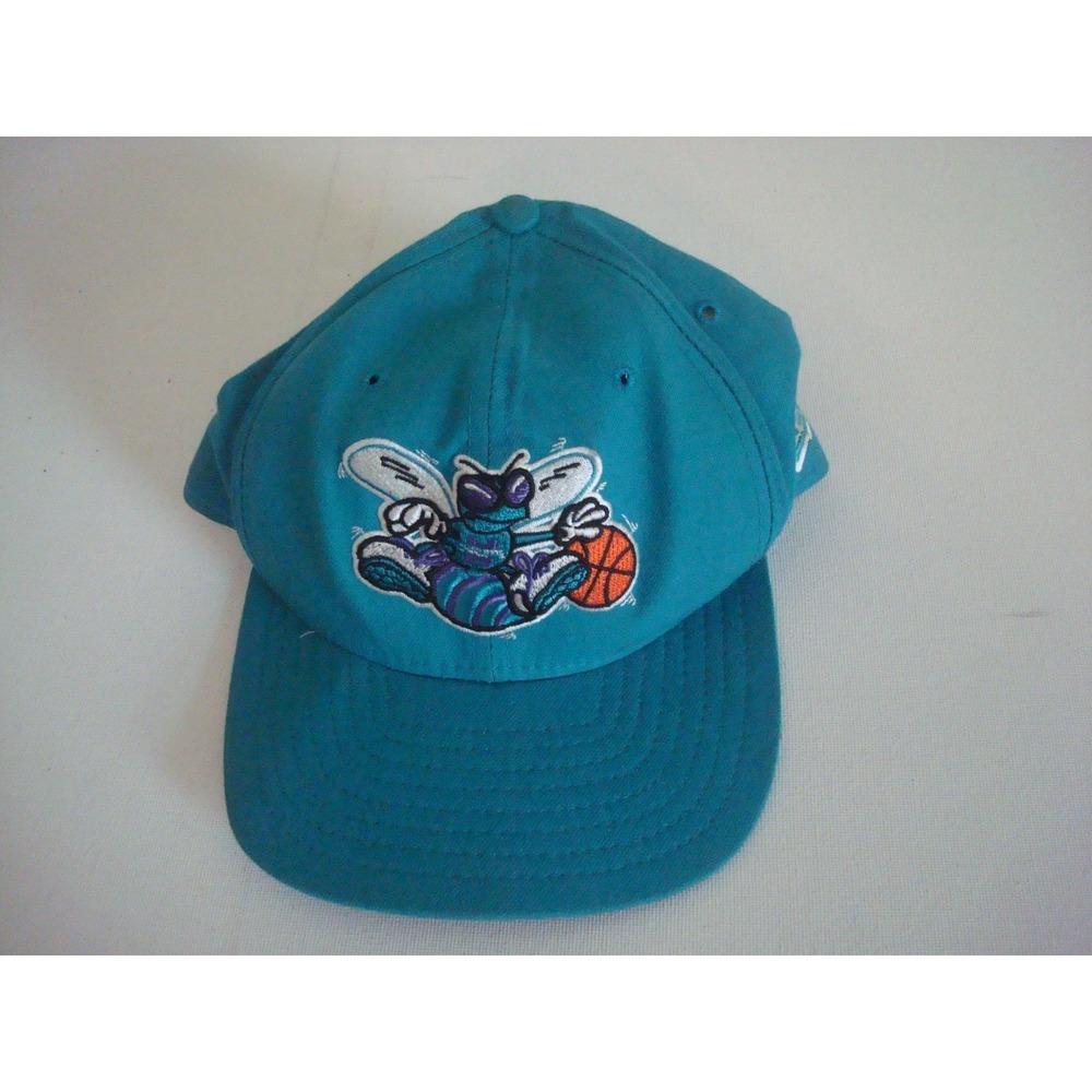 CHARLOTTE HORNETS NEW ERA 90S SNAPBACK DEADSTOCK HAT CAP VINTAGE T6